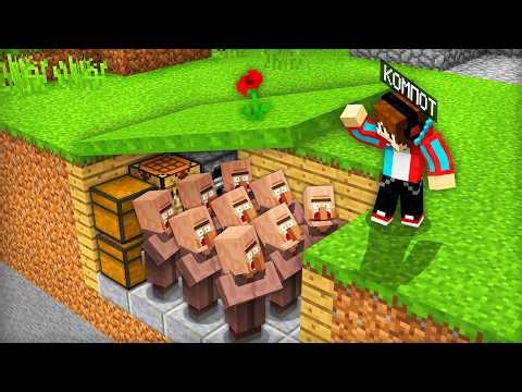 ЗАЧЕМ Я СПРЯТАЛ ВСЕХ ЖИТЕЛЕЙ В ДЕРЕВНЕ В МАЙНКРАФТ | Компот Minecraft