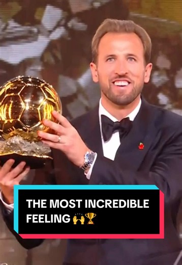 The most incredible feeling 🙌🏆 | Harry Kane Dedicates Ballon d’Or to Wife Kate
