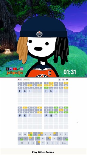 trying to solve 4 wordles at once