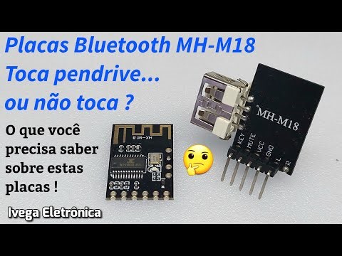 🔎Teste real: Placa bluetooth MH-M18 toca pendrive... ou não toca?