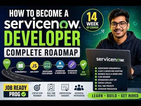 🚀 ServiceNow Developer in 14 Weeks? Complete Job Ready Roadmap!