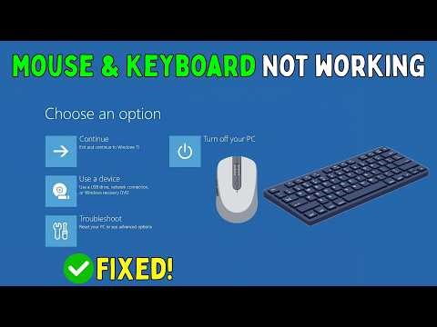 Fix Keyboard and Mouse Not Working in Windows 11 Recovery Mode (100% Working)