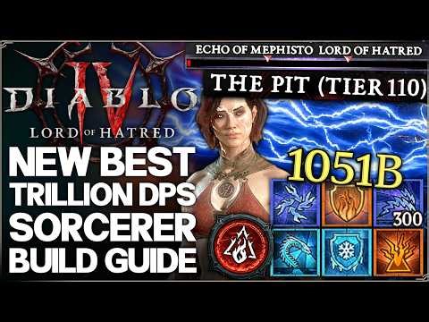 Diablo 4 - New Best OP TRILLION DAMAGE Sorcerer Build - Season 13 Meta INFINITE Lightning T12 Guide!