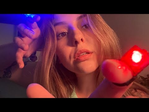 Light Triggers and Hand Movements ASMR (Soft Spoken, Mouth Sounds)