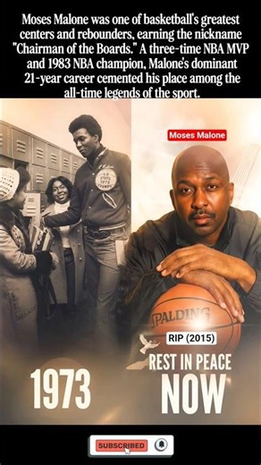 Moses Malone was a three-time MVP & NBA champion who became one of basketball's greatest rebounders