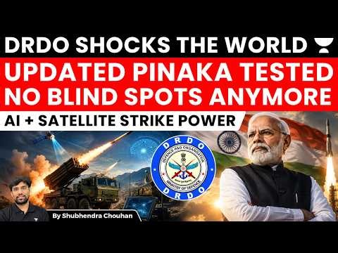 DRDO Tests Long-Range Pinaka Rocket System with AI & Satellite Integration | India’s Defence Boost