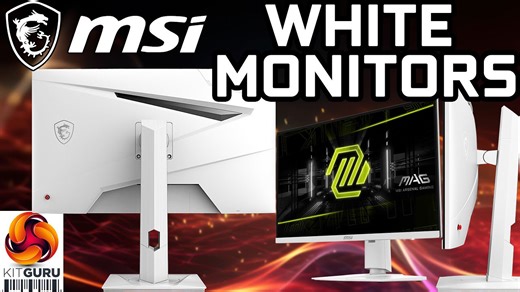 MSI white monitor showcase - MAG 274URFW, 274QRFW & 274PFW