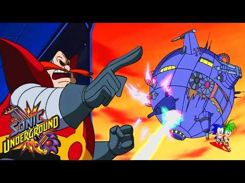 Sky Attack! Save the World! | Sonic Underground | Sonic The Hedgehog| Classic Cartoons For Kids