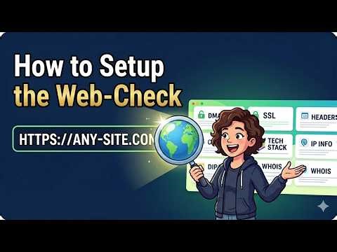 How to Setup web-check