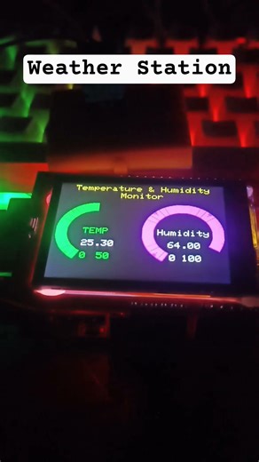 DIY Arduino Temperature & Humidity Monitor 🌡️ | TFT Display Project #shorts