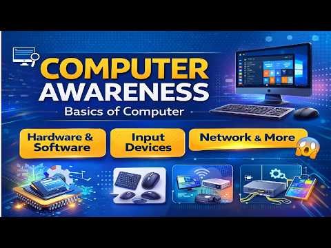 Computer Basics for CCC Exam 2026 | Computer Fundamental | Input output devices #computer