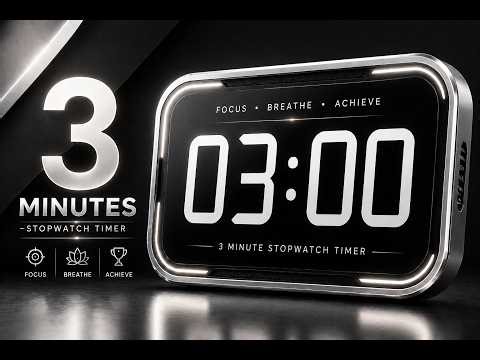 3 Minute Timer ⏰ Countdown with Alarm | Relaxing Background #timer #countdown #study #focus #viral