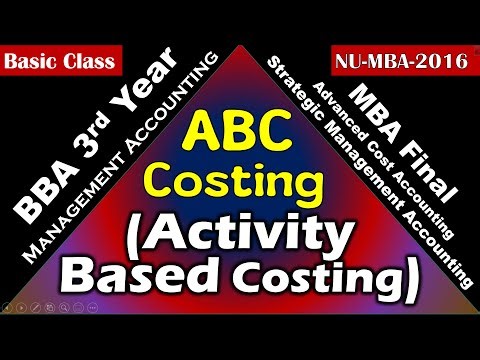 Activity Based Costing (Basic Class) ∣ Management Accounting ∣ Strategic Management Accounting ∣ MBA