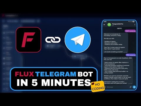 Build a Telegram Bot in 5 Minutes | No Coding | Flux AI Demo