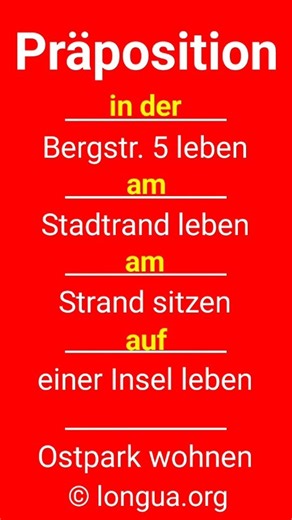A1, A2, B1 - Learn German, #grammar, German grammar, #preposition #learnGerman #am #im