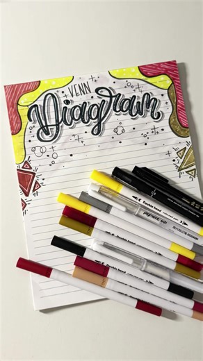 Creative Venn Diagram Header Ideas for Calligraphy