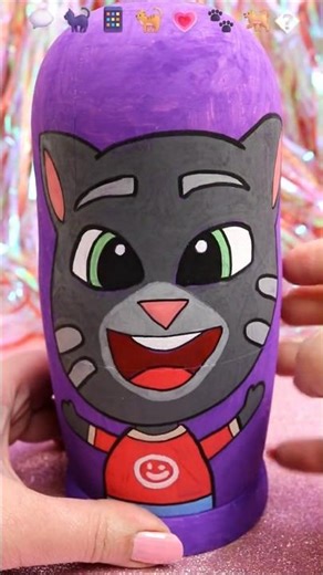 ASMR UNBOXING Talking Tom Nesting Dolls Review ❤️#shorts #asmr #talkingtom #trending #viral #fyp