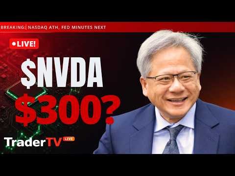 Nasdaq Hits Record Highs as Traders Brace for Fed Minutes | Stock Market Live