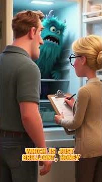 When Your Fridge Fights Back! 🥪🐙 #WelcomeToNowhere #movie #disney