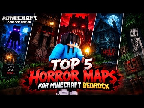 TOP 5 "SCARIEST" HORROR MAPS FOR Minecraft PE/BEDROCK 😱👻