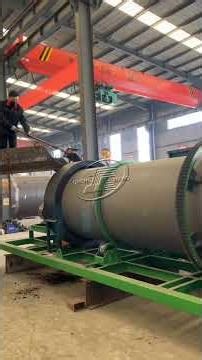 chicken manure and sawdust powder organic fertilizer granulation test site.#granulator#agriculture