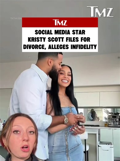 💔 Social media stars Kristy and Desmond Scott are divorcing after Kristy filed citing alleged infidelity...