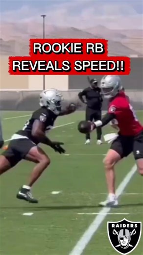 FIRST LOOK: Raiders Rookie RB Has ELITE SPEED 👀💨