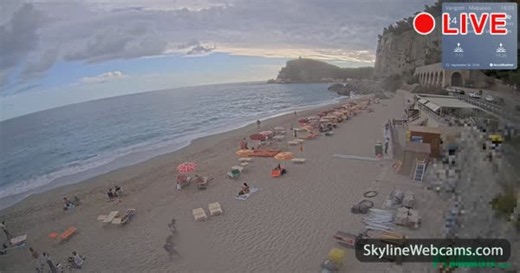 【LIVE】 Webcam a Finale Ligure - Spiaggia di Malpasso | SkylineWebcams