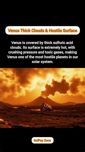 Venus: The Planet with Thick Clouds and a Deadly Surface. #venus