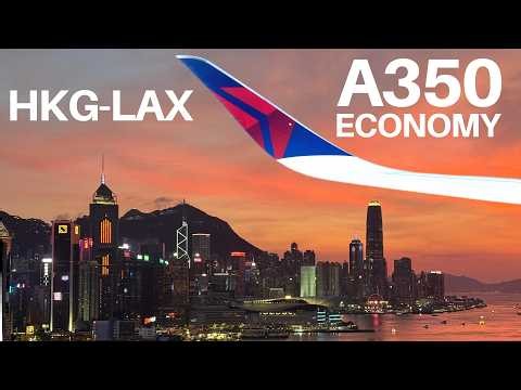 Delta Air Lines is back in HONG KONG 🇭🇰✈️🇺🇸 A350 ECONOMY class