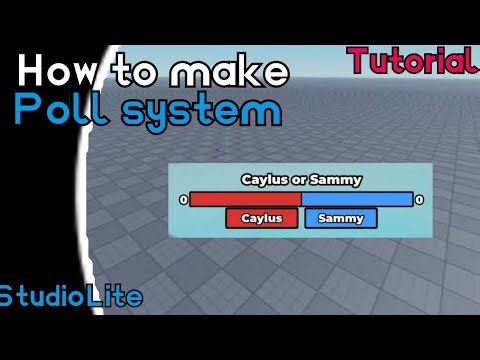 How to Make Global Poll System In Studio-Lite - Tutorial guide