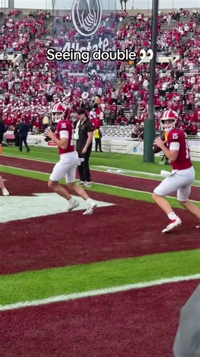 The Mendoza #brothers have such similar mannerisms 🧬 #cfp #collegefootball #indiana