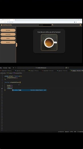 I Built a Coffee Website in 30 Seconds Using JavaScript ☕⚡