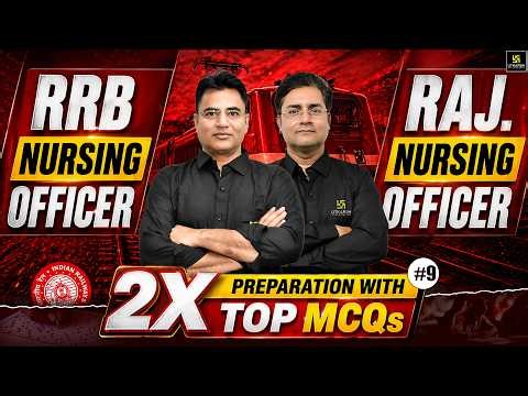 RRB & Rajasthan Nursing Officer 2026 #9 | Most Important Questions | Utkarsh Nursing Classes