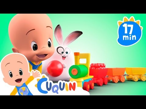Colorful Train | Cleo & Cuquin Educational Videos for Children