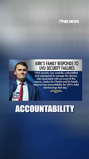 UVU releases 158-page report on security failures after Kirk assassination #foxnews #news #shorts