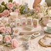 Nordic Floral American Mahjong Tiles Set, 160 Piece Scandinavian Folk Art Acrylic Mah Jongg Game, Pink Green Tiles, Unique Mahjong Gift Idea