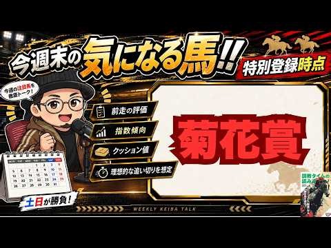 【菊花賞】特別登録から注目馬を先取り！コンジェスタスやバステール、ジャスティンシカゴが気になる理由+出走となれば気になる1頭もいる