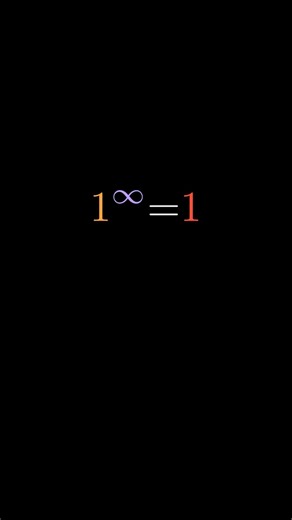Why 1^∞ ≠ 1 — The Answer Will Surprise You 🤯 #maths #shorts