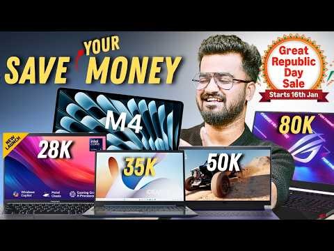 Best Laptop Deals Republic Day Sale 2026 ⚡ 25K to 70K + MacBook Price Drop! (Amazon & Flipkart)