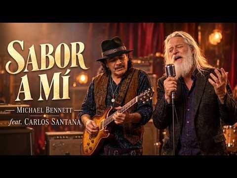 Slow Latin Blues | Deep Guitar | Sabor a Mí - Michael Bennet Ft. Carlos Santana #musica