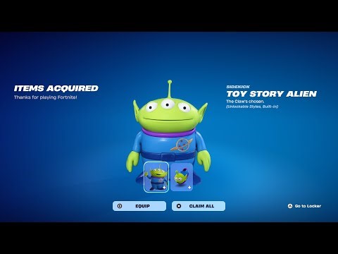 How To Get Toy Story Alien Sidekick For FREE! (Fortnite)