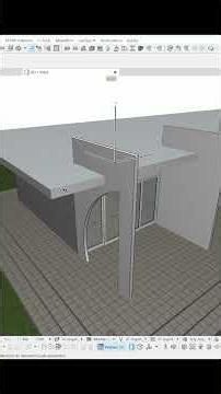 Irregular walls with openings in ArchiCAD #archicad #architecture