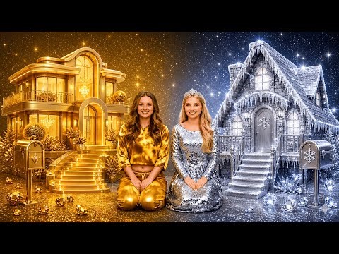 WE BUILT GOLD vs SILVER ROOMS! ✨ Epic Makeover Challenge by 123 GO!
