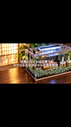 【金魚の飼い方】水槽にライトは必要？メリットとデメリットを徹底解説#shorts