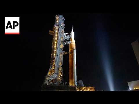 NASA Artemis II rocket is moved out to the launch pad after repairs