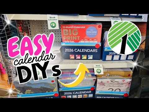 GORGEOUS 🌸 Dollar Tree DIY Crafts Using Calendars! Spring Crafts 