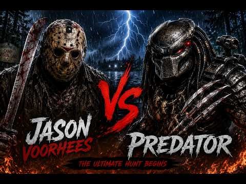Jason Voorhees vs Predator Full Battle | The Ultimate Horror Sci-Fi Deathmatch