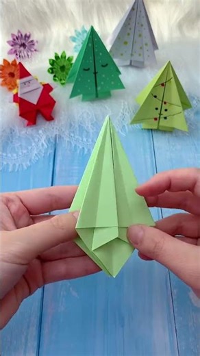 Easy DIY 3D Origami Christmas Trees – Perfect Holiday Paper Craft!