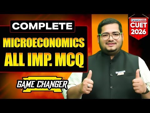 CUET Economics 2026 | Microeconomics All MCQs in One Shot | CUET Commerce Preparation